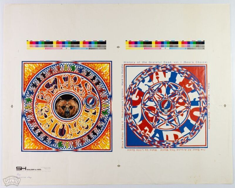 1973 Grateful Dead History of the GD Volume One Bear's Choice Album Uncut Proof Excellent 75