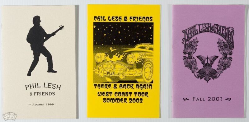 Lot of 3 Phil Lesh & Friends Tour Itinerary Books Not Graded