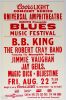 1986 B.B. King Robert Cray Universal Amphitheatre Los Angeles Cardboard Poster Near Mint 87