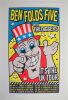 1996 Ben Folds Five The Diggers The UK Tour Poster Near Mint 89