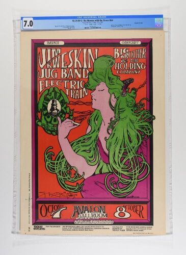 1966 FD-29 Big Brother Avalon Ballroom Signed Mouse RP3 Poster CGC 7.0