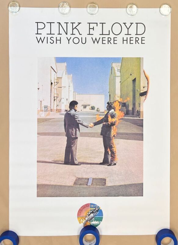 Pink Floyd Wish You Were Here Oversized Poster Near Mint 87