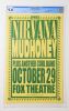 1991 MXP-79.1 Nirvana Fox Theatre Portland Poster CGC 9.0