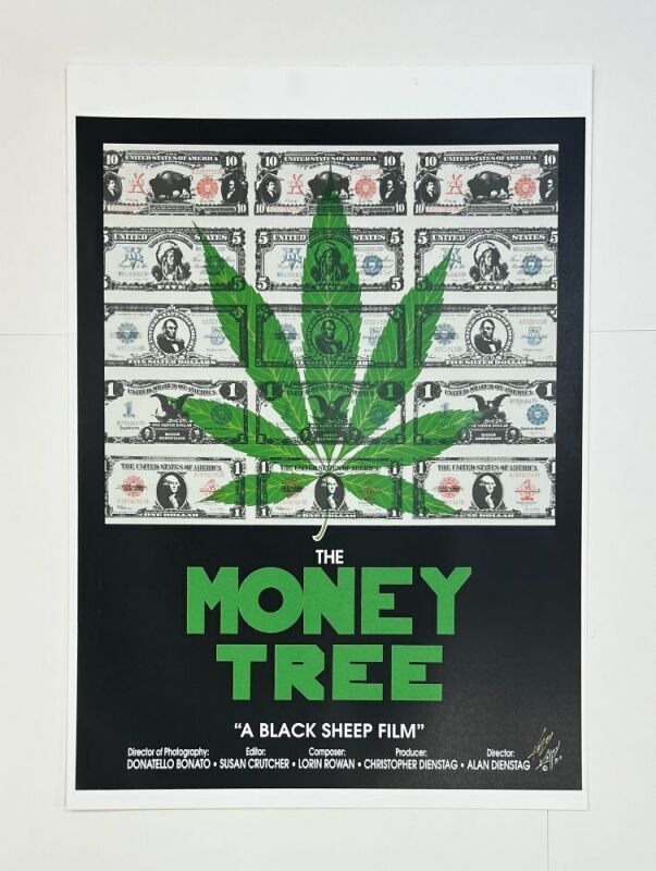 1991 Alton Kelley The Money Tree Film Signed Kelley Poster Mint 91