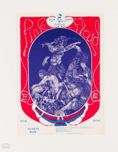 1970 Pink Floyd Terrace Ballroom Salt Lake City Handbill Mint 91