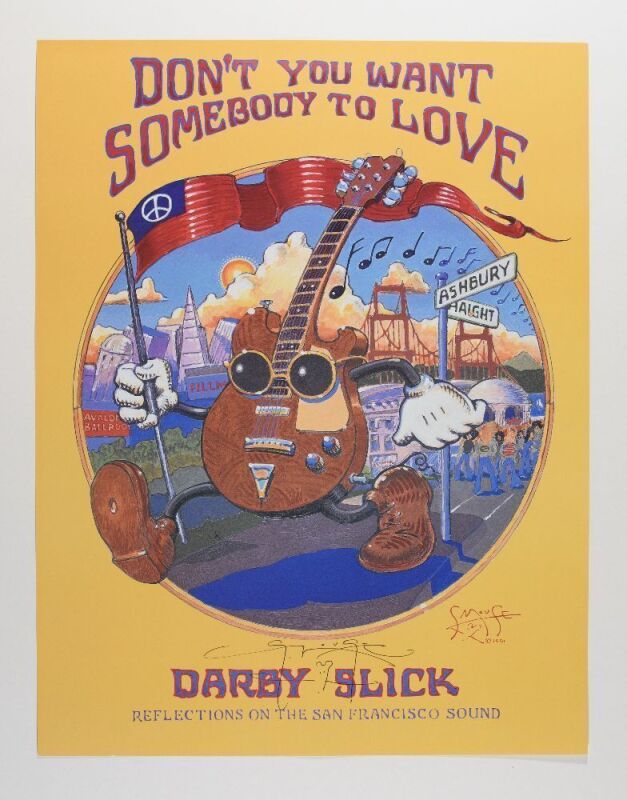 1991 Stanley Mouse Somebody to Love Darby Slick Book Promo Signed Mouse Poster Mint 91