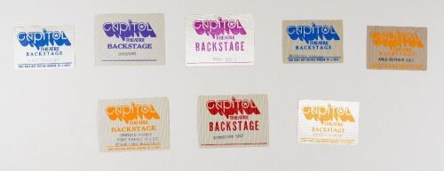 Capitol Theatre 8 Backstage Passes