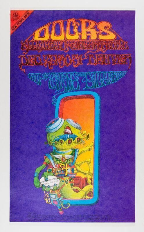 1967 FD-D18 The Doors 1601 W Evans Street Denver Poster Near Mint 85