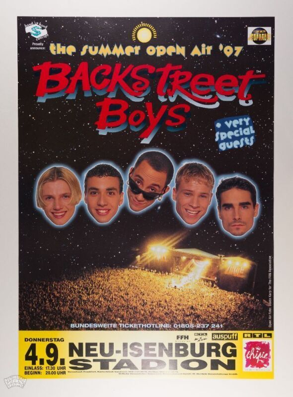 1997 Backstreet Boys Summer Open Air Poster Mint 91