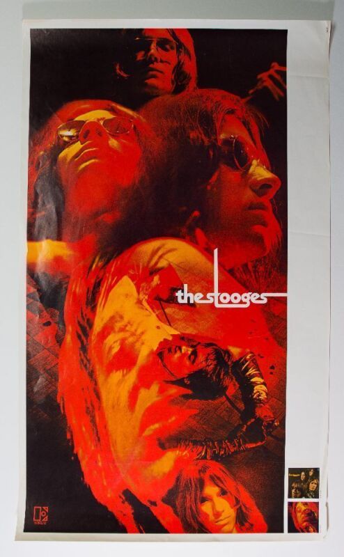 1970 The Stooges Fun House Album Elektra Records Promotional Poster Extra Fine 69