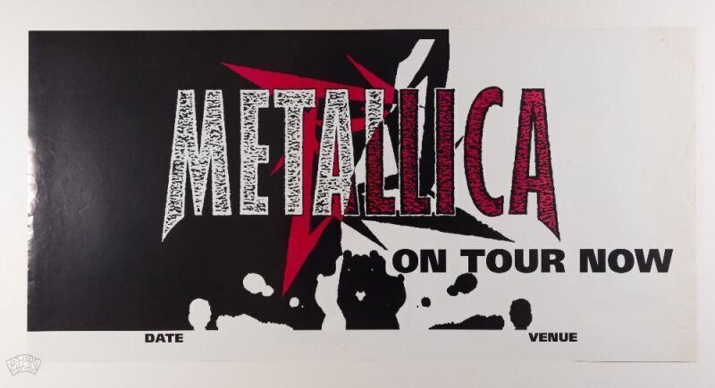 Metallica Tour Promotional Poster Excellent 75