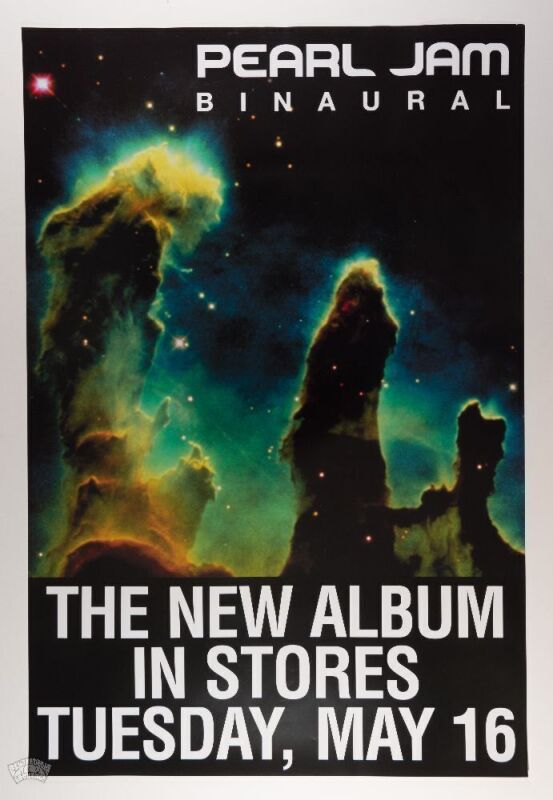 Pearl Jam Binaural Album Promotional Poster Mint 93