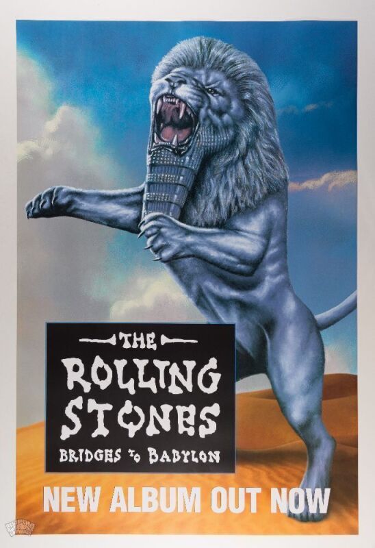 1997 Rolling Stones Bridges to Babylon Poster Mint 93