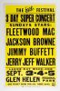 1982 The Us Festival Fleetwood Mac Jackson Browne Jimmy Buffett Glen Helen Regional Park Cardboard Poster Extra Fine 61