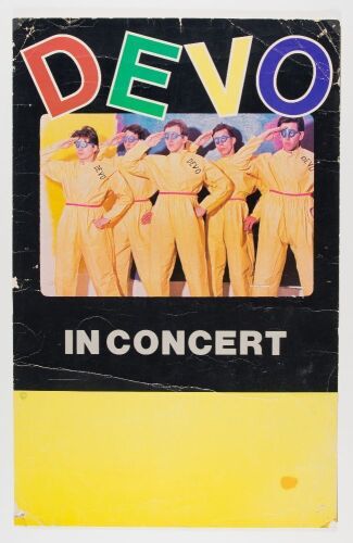 1979 Devo In Concert Tour Blank Poster Fine 51