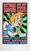 1991 Frank Kozik Butthole Surfers The Vatican Houston Signed Kozik Poster Near Mint 81