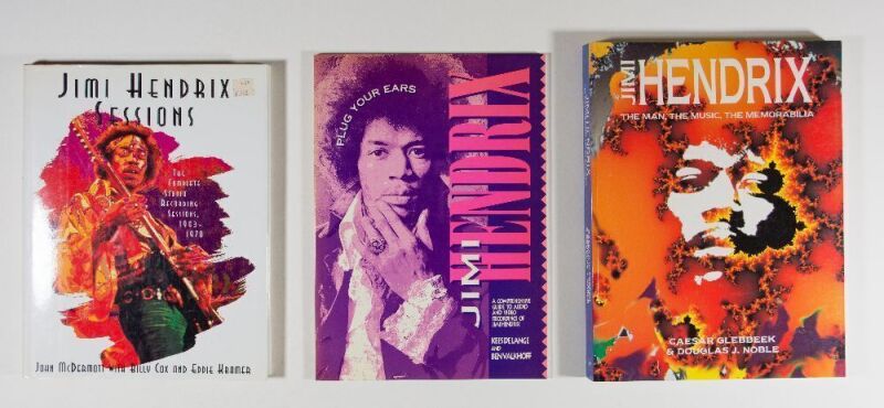 Collection of 3 Softcover & Hardcover Jimi Hendrix Historical Guide Documentary Books