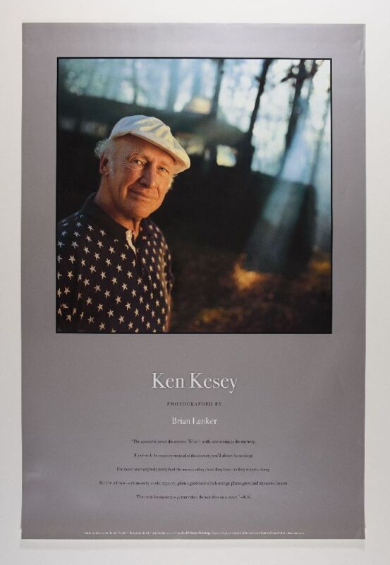 2002 Ken Kesey Memorial Statue Fund Poster Excellent 79