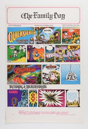 1967 FD-89 Quicksilver Messenger Service Avalon Ballroom RP2 Poster Near Mint 89