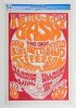 1966 BG-3 Jefferson Airplane Harmon Gymnasium & Fillmore Auditorium Poster CGC 7.5