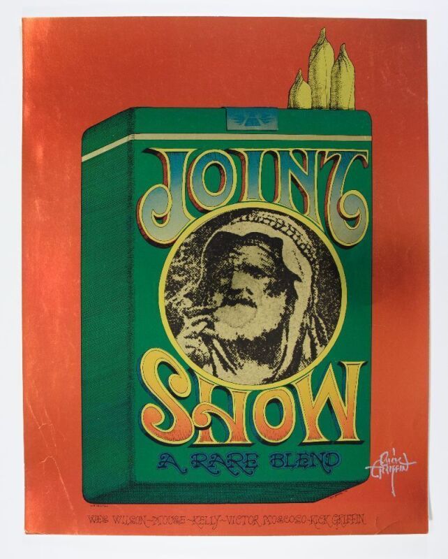 1967 AOR-2.347 Joint Show Moore Gallery Gold Foil Signed Griffin Poster Excellent 75