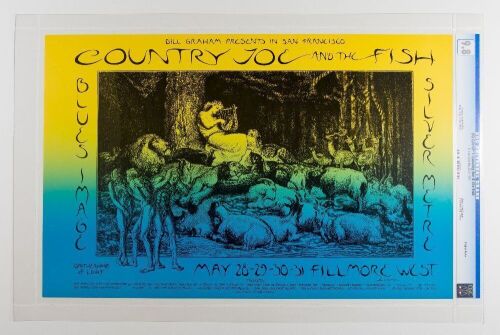 1970 BG-236 Country Joe & the Fish Blues Image Fillmore West Poster CGC 9.8