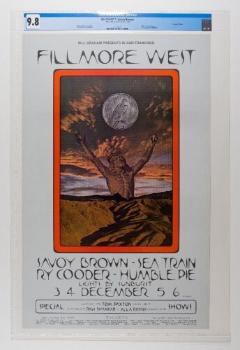 1970 BG-259 Savoy Brown Humble Pie Fillmore West Poster CGC 9.8