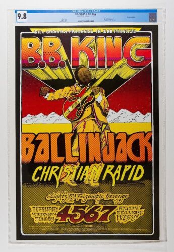 1971 BG-269 B.B. King Ballin' Jack Fillmore West Poster CGC 9.8