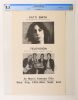 1974 AOR-430A Patti Smith Television Max's Kansas City New York City Poster CGC 8.5