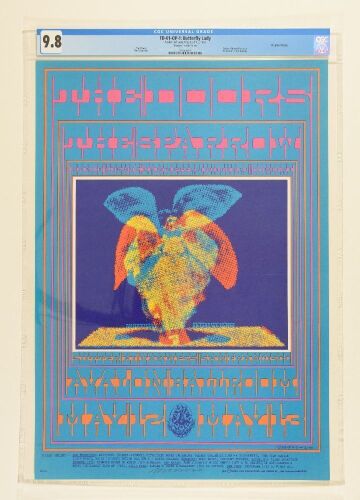 1967 FD-61 The Doors The Sparrow Avalon Ballroom Signed Moscoso Poster CGC 9.8