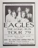 1979 The Eagles Pittsburgh Civic Arena The Long Run Tour Poster Near Mint 87