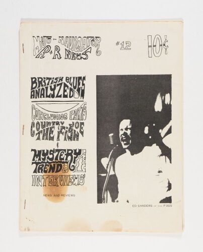 1966 Mojo Navigator Rock and Roll News Zine #12 With Handbills Not Graded