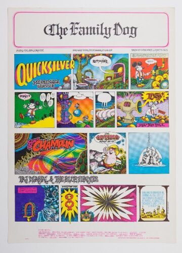 1967 FD-89 Quicksilver Messenger Service Avalon Ballroom Poster Near Mint 87