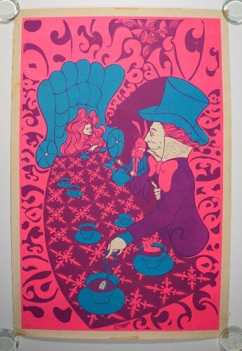 1967 Cathy Hill Steve Sachs Alice In Wonderland The Mad Hatter Poster Extra Fine 61