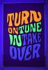 1967 Turn On Tune In Take Over Pandora Productions Blacklight Poster Extra Fine 69 - 2