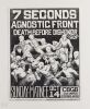 1984 7 Seconds Agnostic Front CBGB New York Flyer Near Mint 83