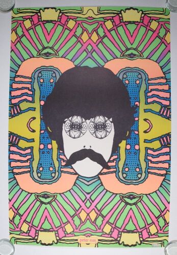 1968 Peter Max Self Portrait Poster Near Mint 81