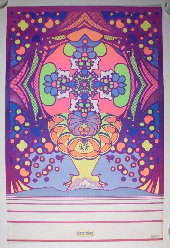 1968 Peter Max 2000 Light Years Poster Excellent 79