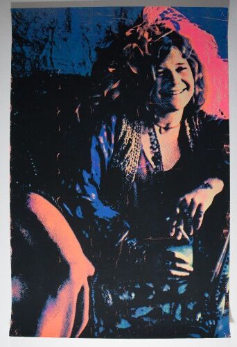 1971 Janis Joplin Pearl Blacklight Poster Excellent 73