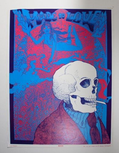 1967 John Thompson Man Made To Love Astro Poster Near Mint 83 TRIMMED