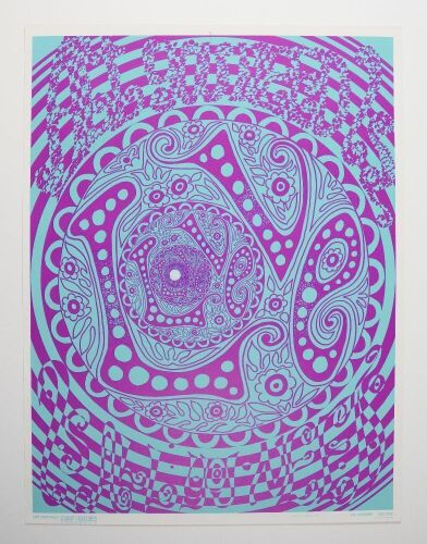 1967 All You Need Is Love Funky Features Galaxy Litho San Francisco Poster Near Mint 89