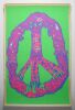 1968 Steve Sachs Love Truth Peace You Me We Together Blacklight Poster Fine 59