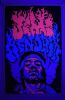 1969 Jimi Hendrix Dail Beeghly Blacklight Poster Extra Fine 69 - 2