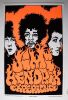 1968 Jimi Hendrix Experience Rand Postermart Distributors Flocked Blacklight Poster Excellent 77