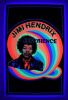 1981 Jimi Hendrix Experience Rainbow Flocked Blacklight Poster Excellent 73 - 2