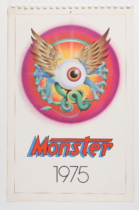 1975 Stanley Mouse and Alton Kelley Monster Calendar Excellent 77