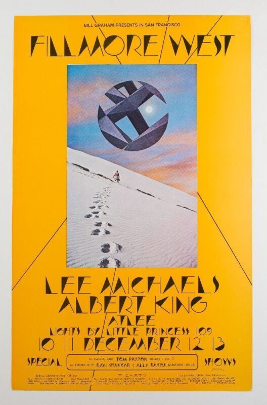 1970 BG-260 Lee Michaels Albert King Fillmore West Poster Near Mint 83