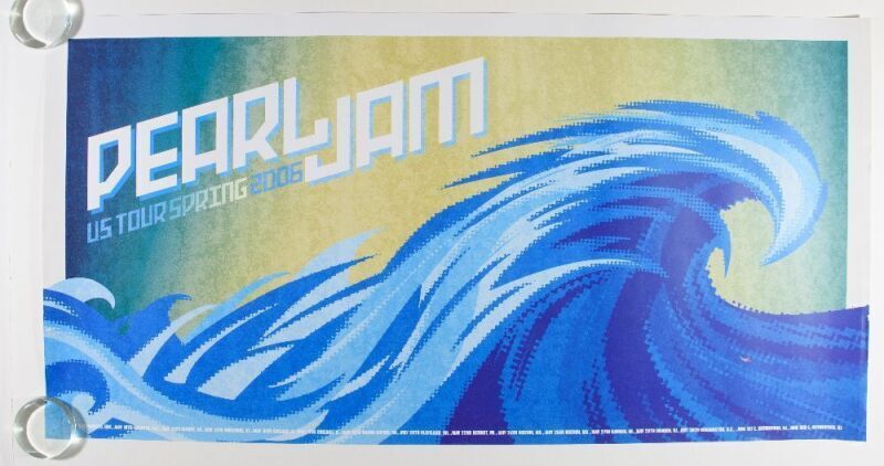 2006 Pearl Jam Spring US Tour Poster Excellent 79