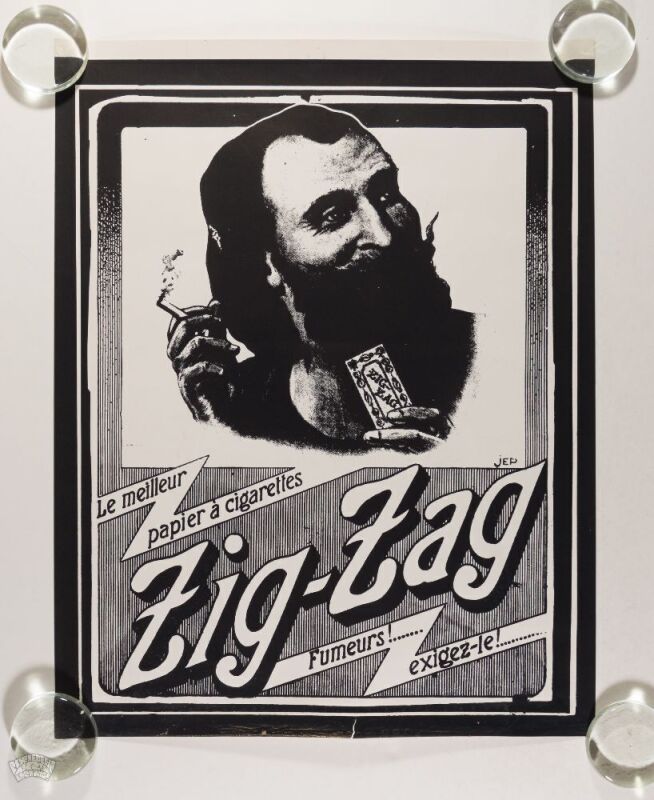1969 Jep Zig Zag Man Headshop Poster Extra Fine 65