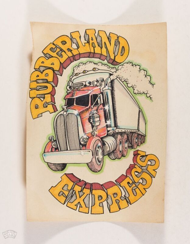 Rubberland Express Original Drawing Excellent 71